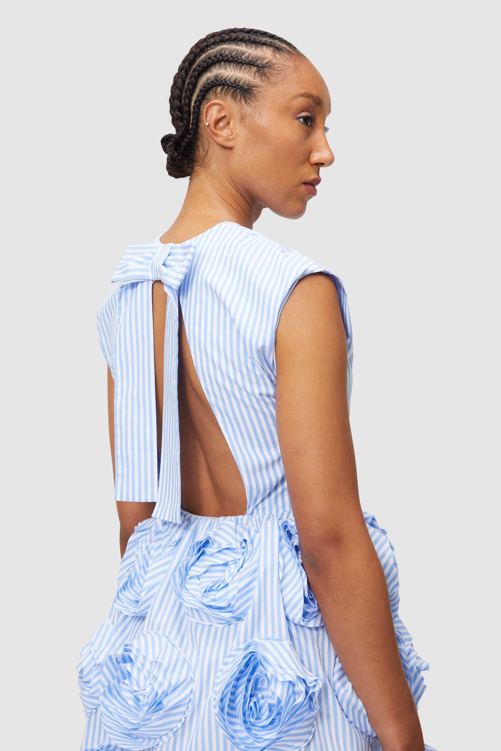 Viktor & Rolf-ROSE APPLIQUE MINI DRESS-Kleider & Röcke-Black-Deal-Outlet-by-ARCHIVIST