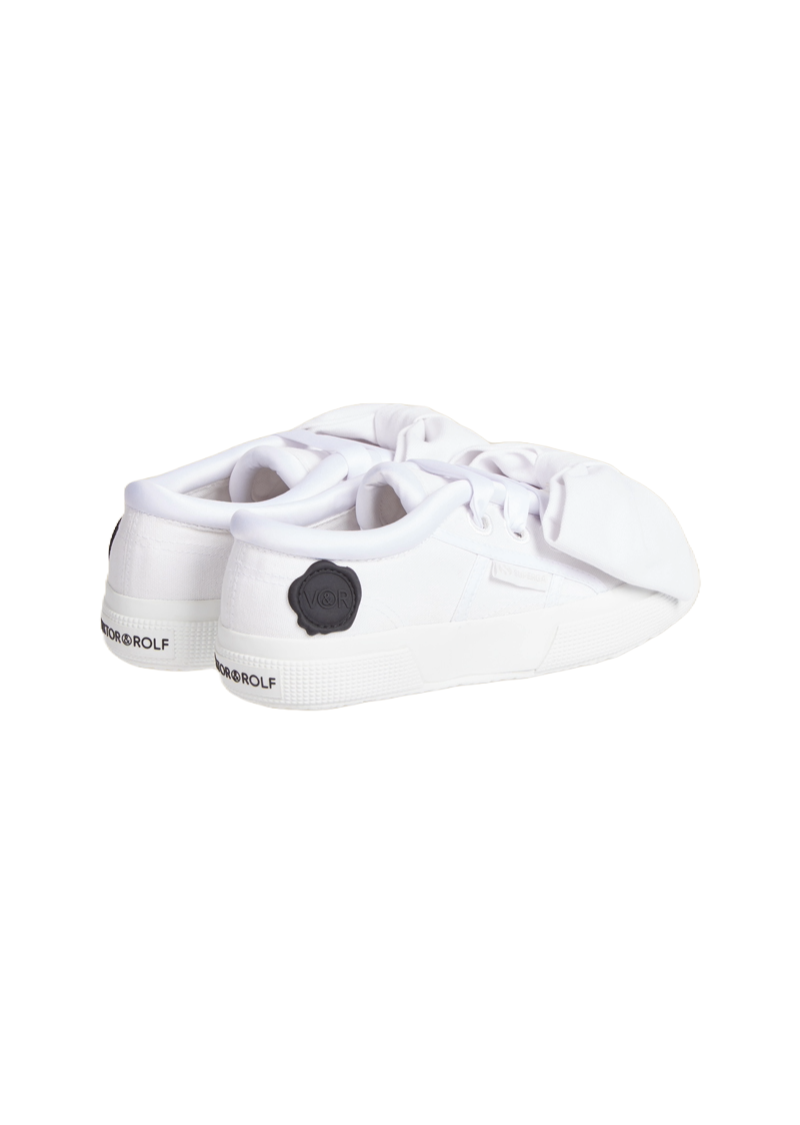 Viktor & Rolf-SUPERGA LOW CUT BOW SNEAKER-Sneaker-Black-Deal-Outlet-by-ARCHIVIST