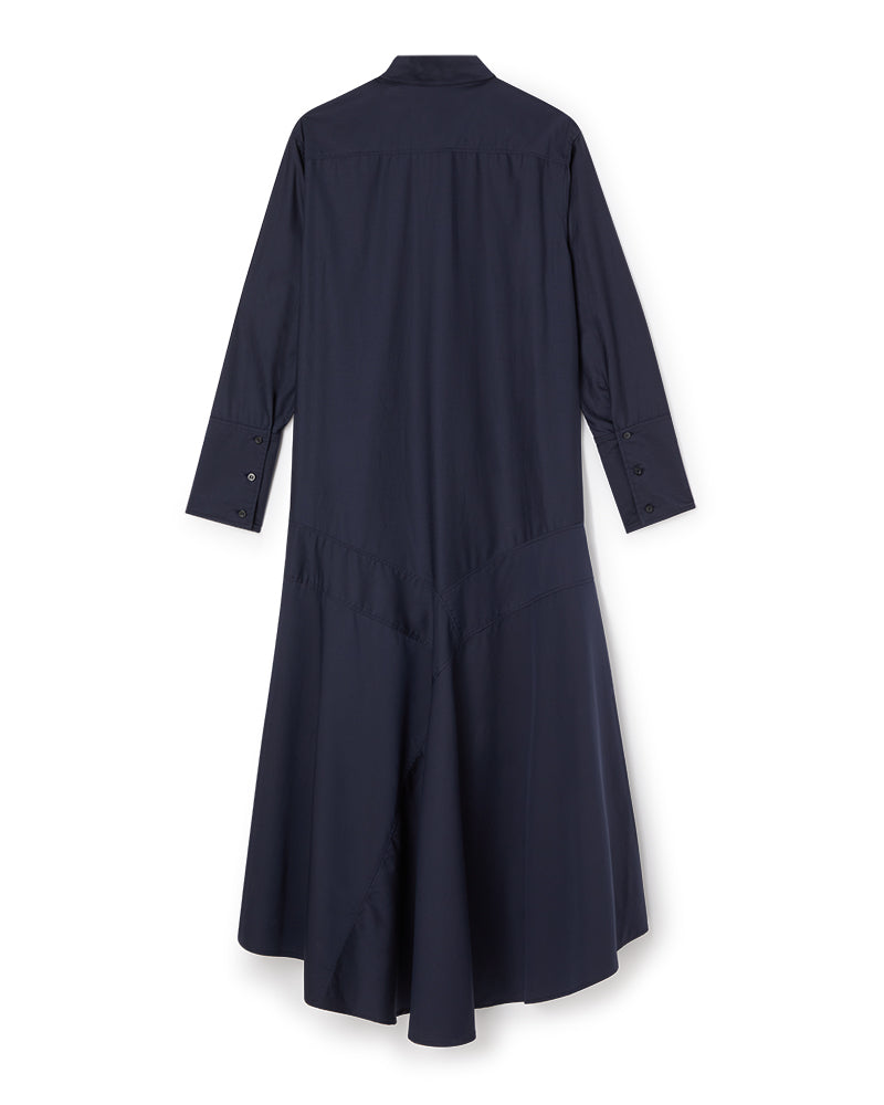 Viktor & Rolf-ASYMMETRICAL VOLANT SHIRT DRESS-Kleider & Röcke-Black-Deal-Outlet-by-ARCHIVIST