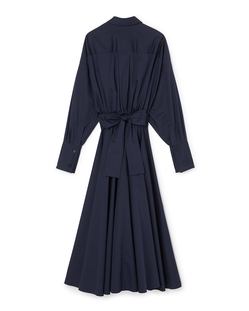 Viktor & Rolf-FIT AND FLARE SHIRT WRAP DRESS-Kleider & Röcke-Black-Deal-Outlet-by-ARCHIVIST