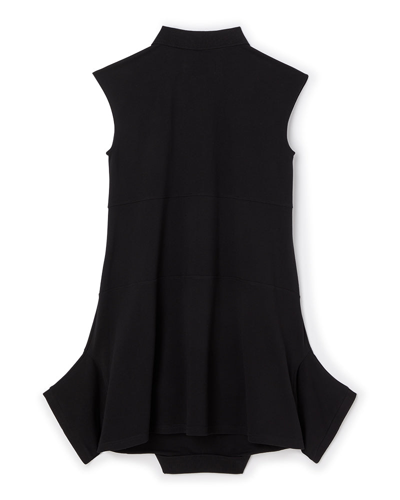 Viktor & Rolf-UPSIDE DOWN POLO SHIRT DRESS-Kleider & Röcke-Black-Deal-Outlet-by-ARCHIVIST