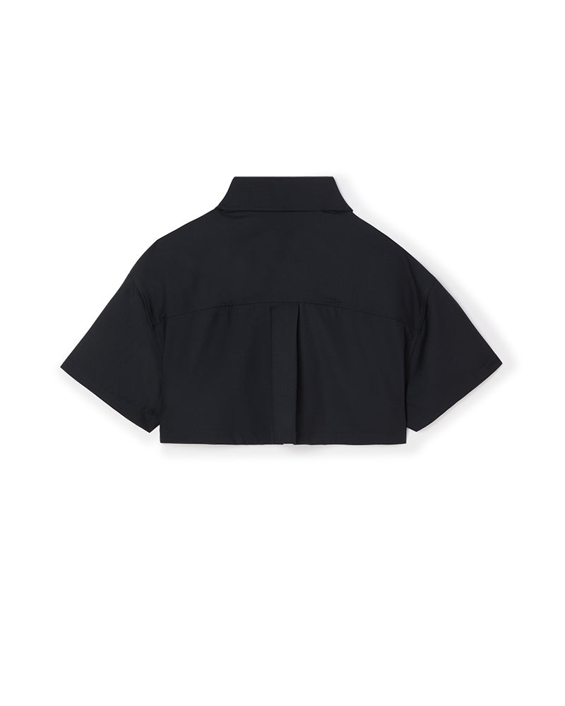 Viktor & Rolf-EXTREME SHIRT JACKET-Jacken & Mäntel-Black-Deal-Outlet-by-ARCHIVIST