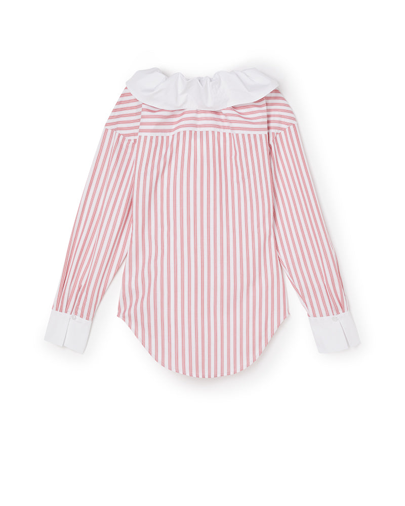 Viktor & Rolf-COUTURE RUFFLE SHIRT-Shirts-Black-Deal-Outlet-by-ARCHIVIST