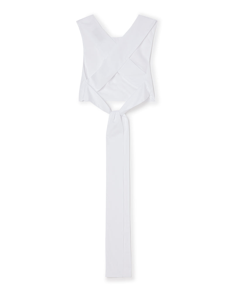 Viktor & Rolf-BOW WRAP CROP TOP-Shirts-Black-Deal-Outlet-by-ARCHIVIST