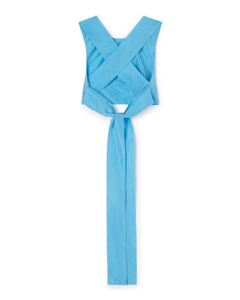 Viktor & Rolf-BOW WRAP CROP TOP-Shirts-Black-Deal-Outlet-by-ARCHIVIST