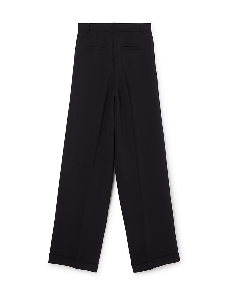 Viktor & Rolf-WAISTED TAILORED BLACK TROUSER-Hosen-Black-Deal-Outlet-by-ARCHIVIST