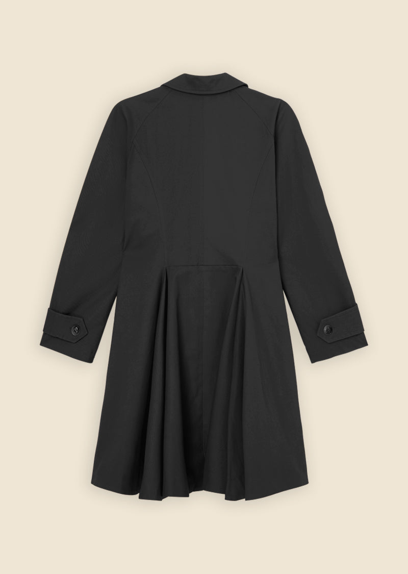 Viktor & Rolf-GODET TRENCHCOAT-Jacken & Mäntel-Black-Deal-Outlet-by-ARCHIVIST