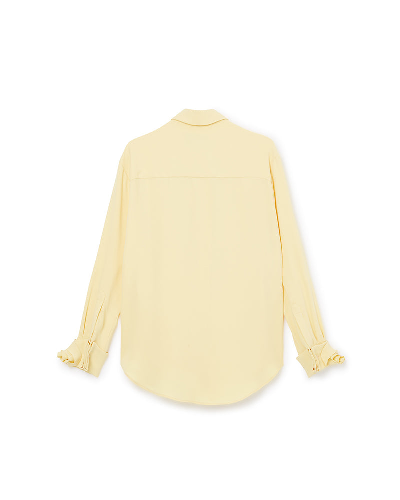 Viktor & Rolf-ROSE APPLIQUE SHIRT-Shirts-Black-Deal-Outlet-by-ARCHIVIST