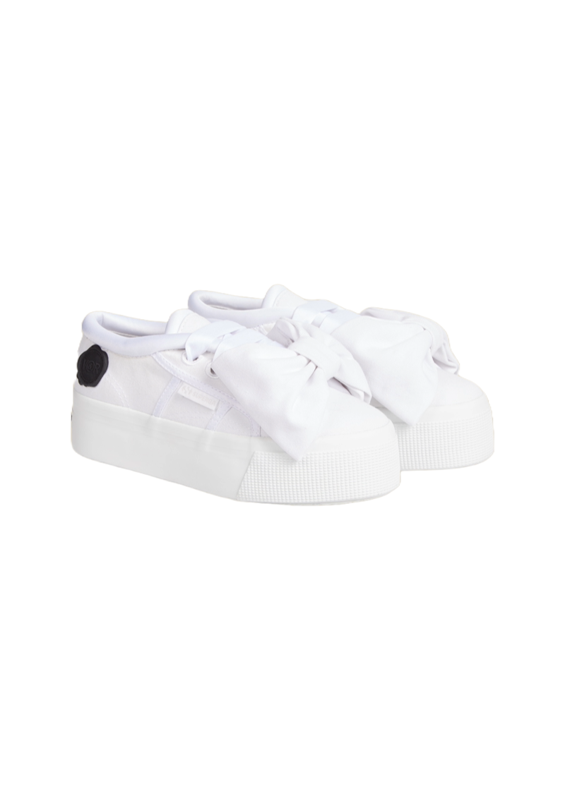Viktor & Rolf-SUPERGA PLATFORM BOW SNEAKER-Sneaker-Black-Deal-Outlet-by-ARCHIVIST