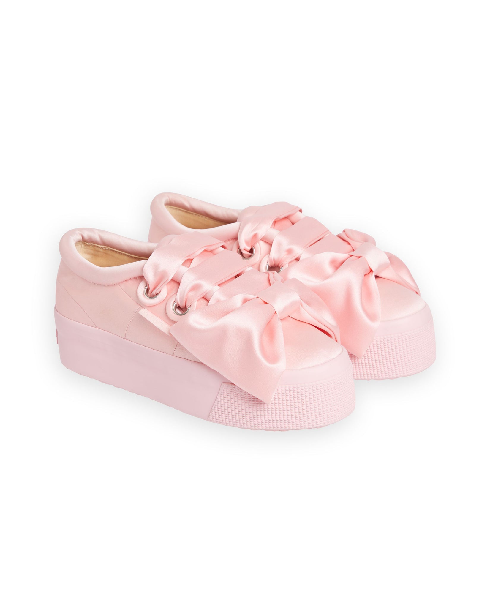 Viktor & Rolf-SUPERGA SATIN BOW SNEAKER-Sneaker-Black-Deal-Outlet-by-ARCHIVIST