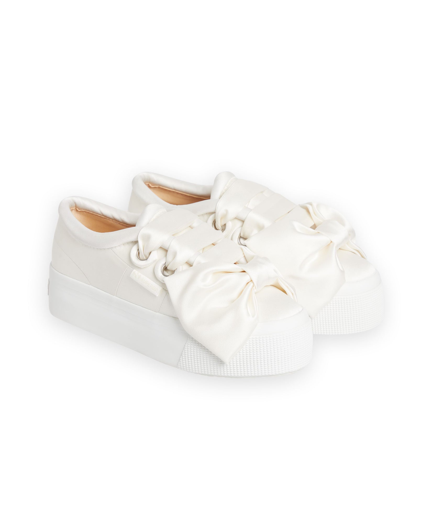 Viktor & Rolf-SUPERGA SATIN BOW SNEAKER-Sneaker-Black-Deal-Outlet-by-ARCHIVIST