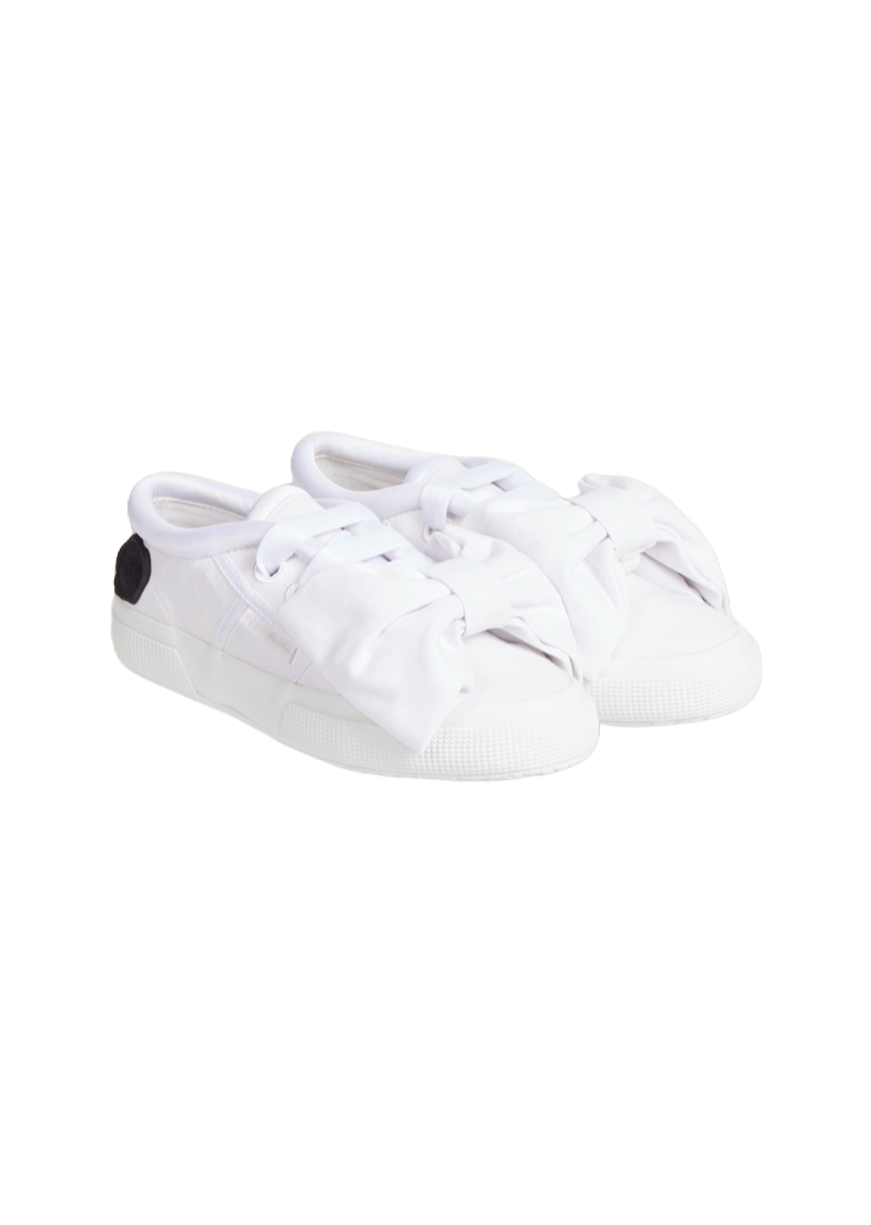 Viktor & Rolf-SUPERGA LOW CUT BOW SNEAKER-Sneaker-Black-Deal-Outlet-by-ARCHIVIST