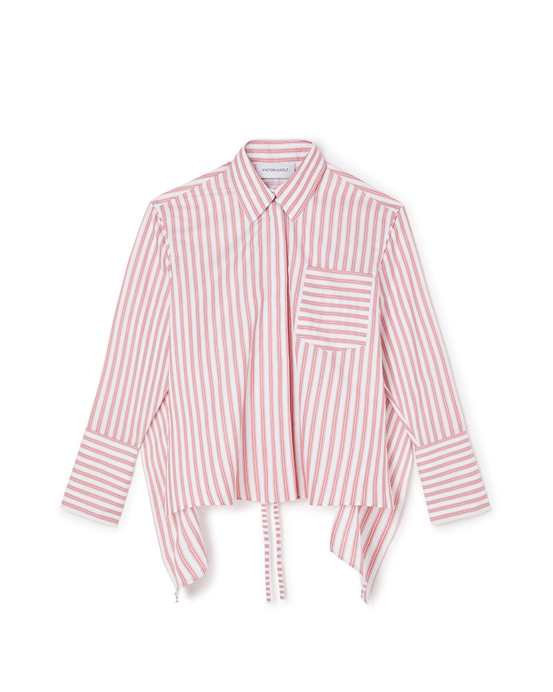 Viktor & Rolf-VOLANT BACK SHIRT-Shirts-Black-Deal-Outlet-by-ARCHIVIST