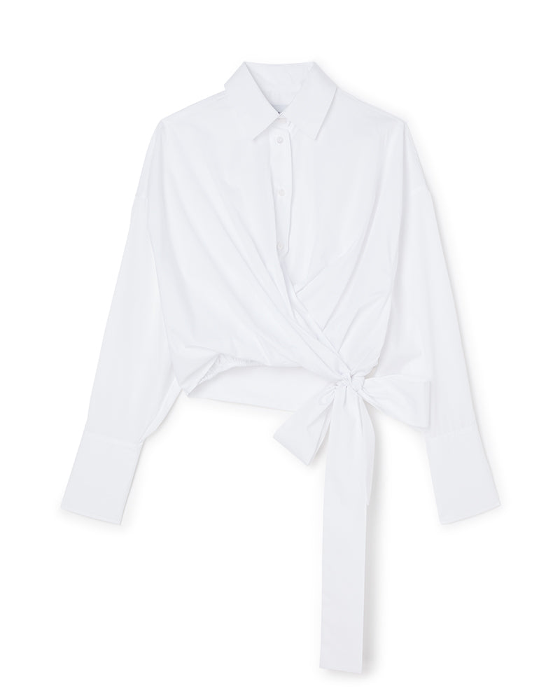 Viktor & Rolf-OVERSIZED WRAP SHIRT-Shirts-Black-Deal-Outlet-by-ARCHIVIST