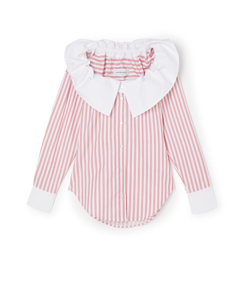 Viktor & Rolf-COUTURE RUFFLE SHIRT-Shirts-Black-Deal-Outlet-by-ARCHIVIST