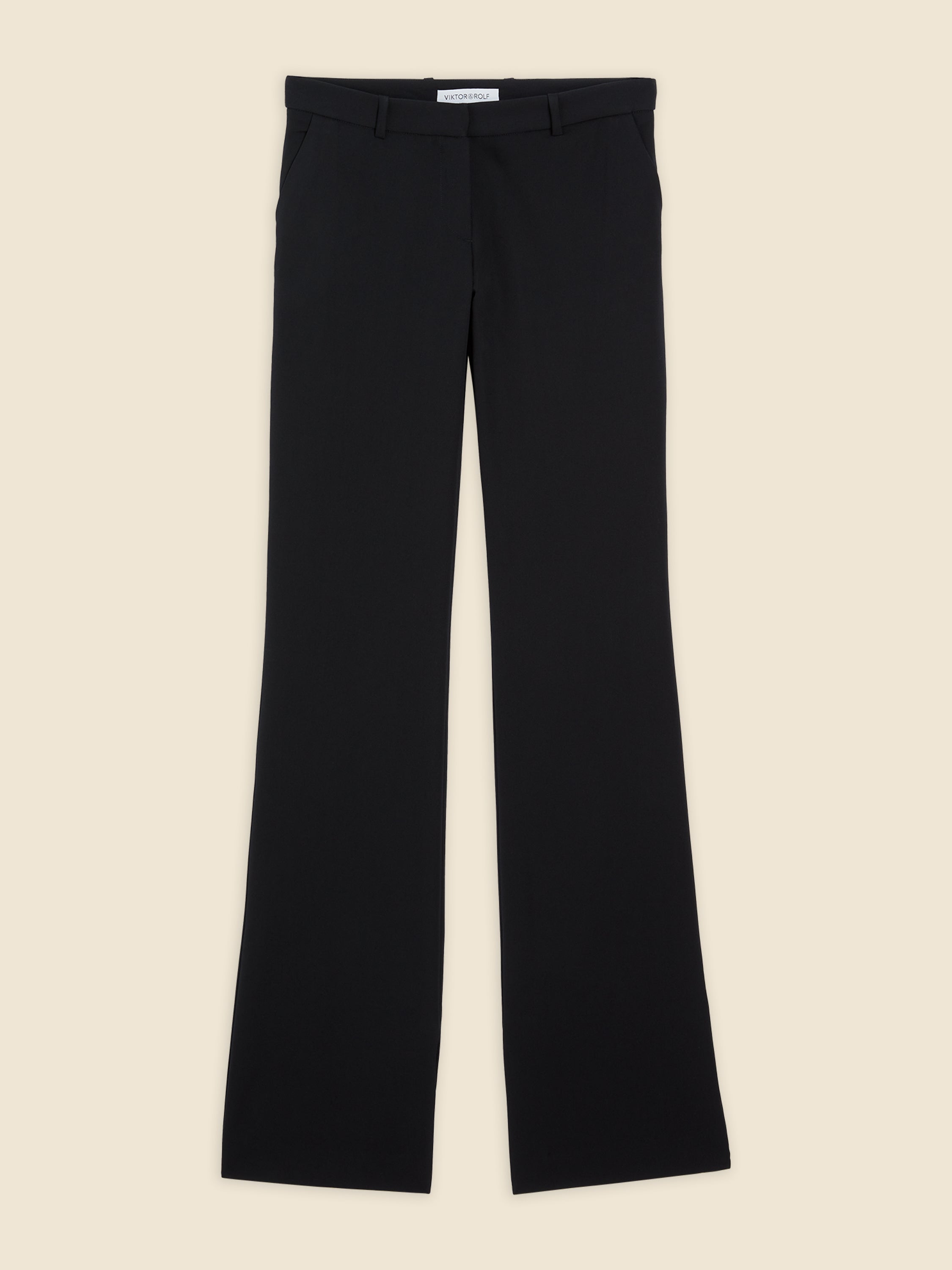 Viktor & Rolf-SLIM FLARE PANTS-Hosen-Black-Deal-Outlet-by-ARCHIVIST