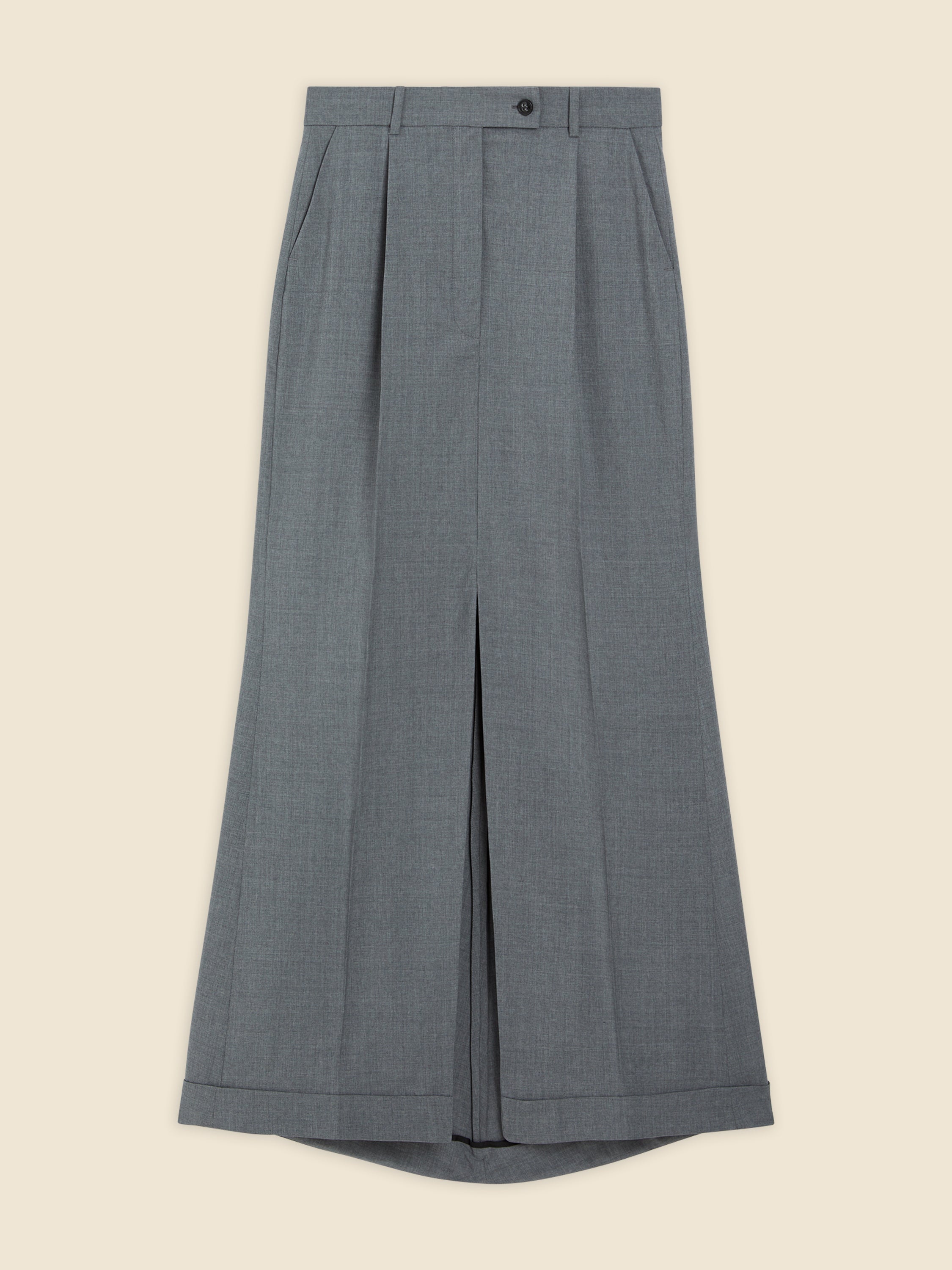 Viktor & Rolf-MAXI TAILORED SKIRT-Hosen-Black-Deal-Outlet-by-ARCHIVIST