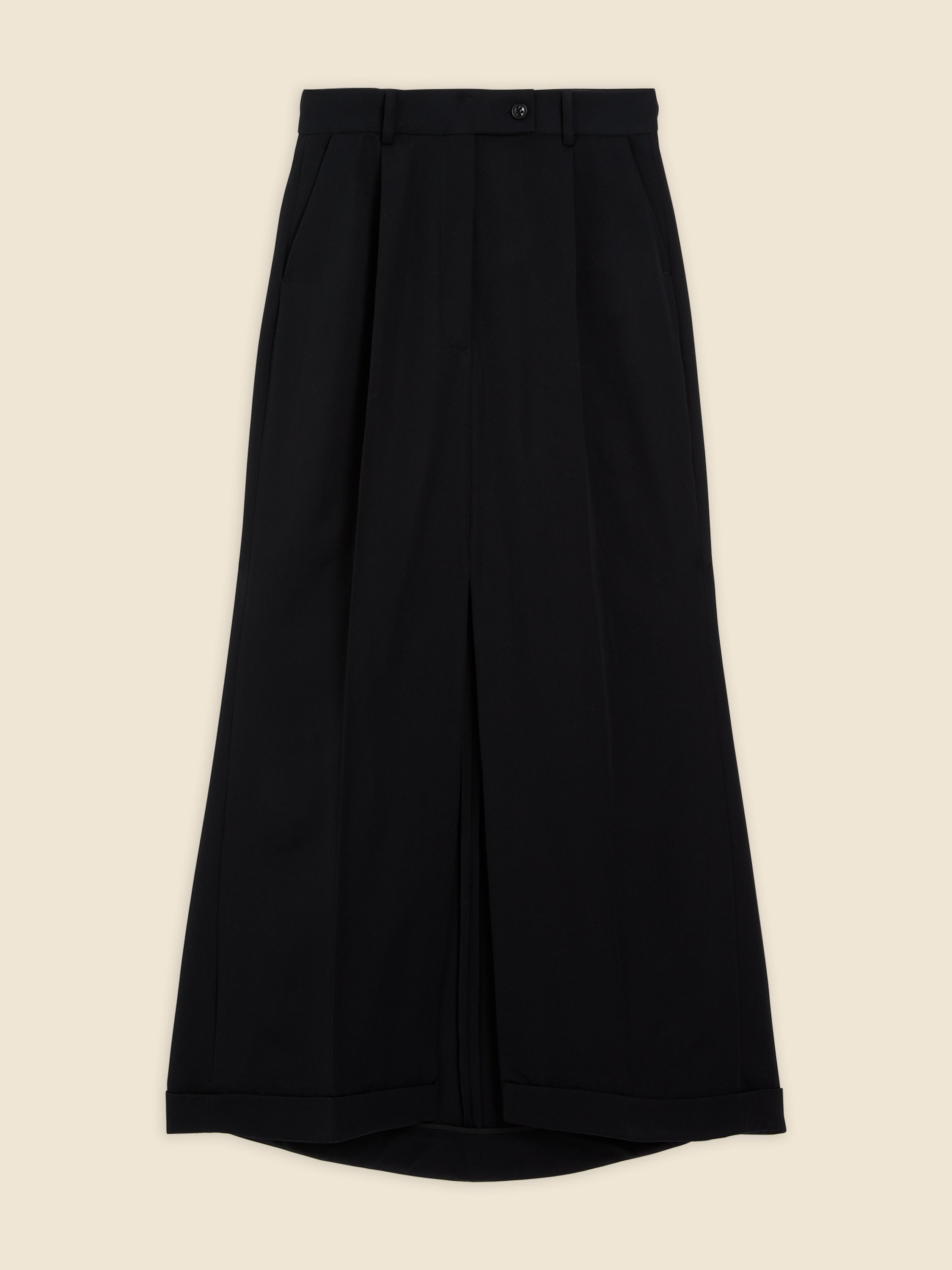 Viktor & Rolf-MAXI TAILORED SKIRT-Hosen-Black-Deal-Outlet-by-ARCHIVIST