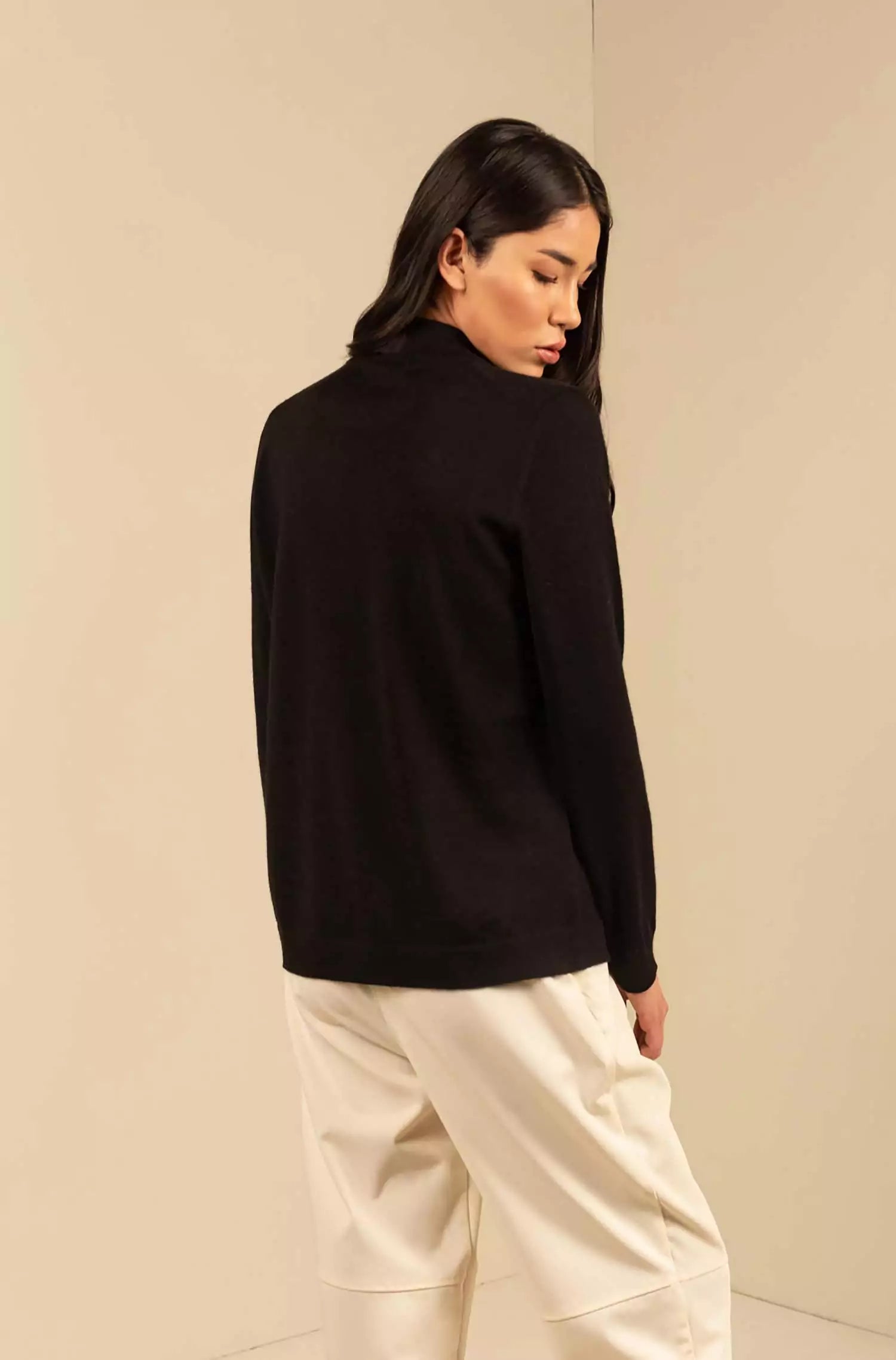 Verdancia-KUNA - Alpaka Damen Pullover Turtleneck - Anahi – 100 % Baby‑Alpaka-Pullover-Black-Deal-Outlet-by-ARCHIVIST