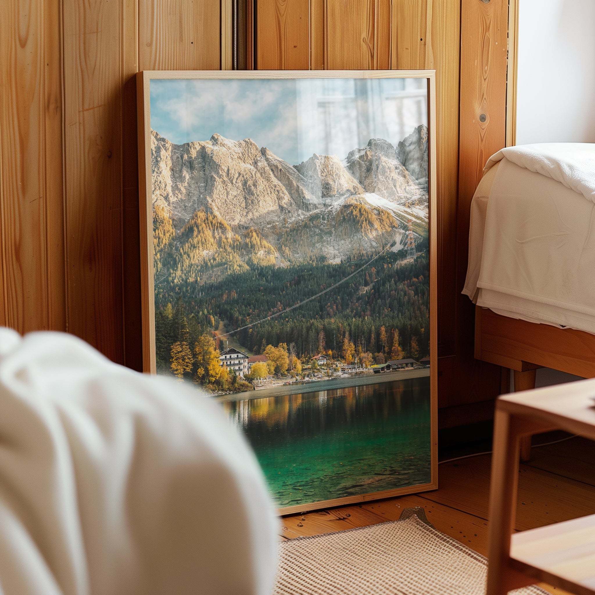 Chamonix Prints-Eibsee Lake Wall Art – Bavarian Alps Photography Print-Portrait Orientation-Black-Deal-Outlet-by-ARCHIVIST