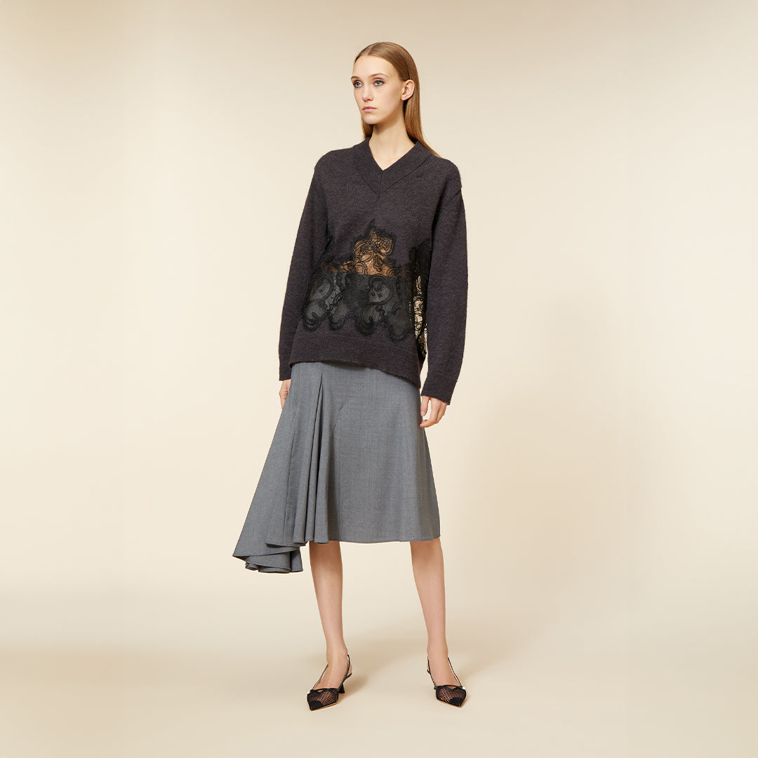 Viktor & Rolf-GODET SKIRT-Hosen-Black-Deal-Outlet-by-ARCHIVIST