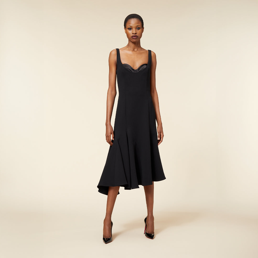 Viktor & Rolf-COUTURE CORSET GODET DRESS-Kleider & Röcke-Black-Deal-Outlet-by-ARCHIVIST