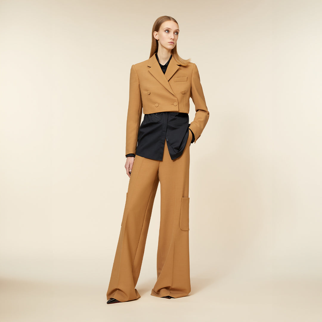 Viktor & Rolf-CROPPED BLAZER-Jacken & Mäntel-Black-Deal-Outlet-by-ARCHIVIST