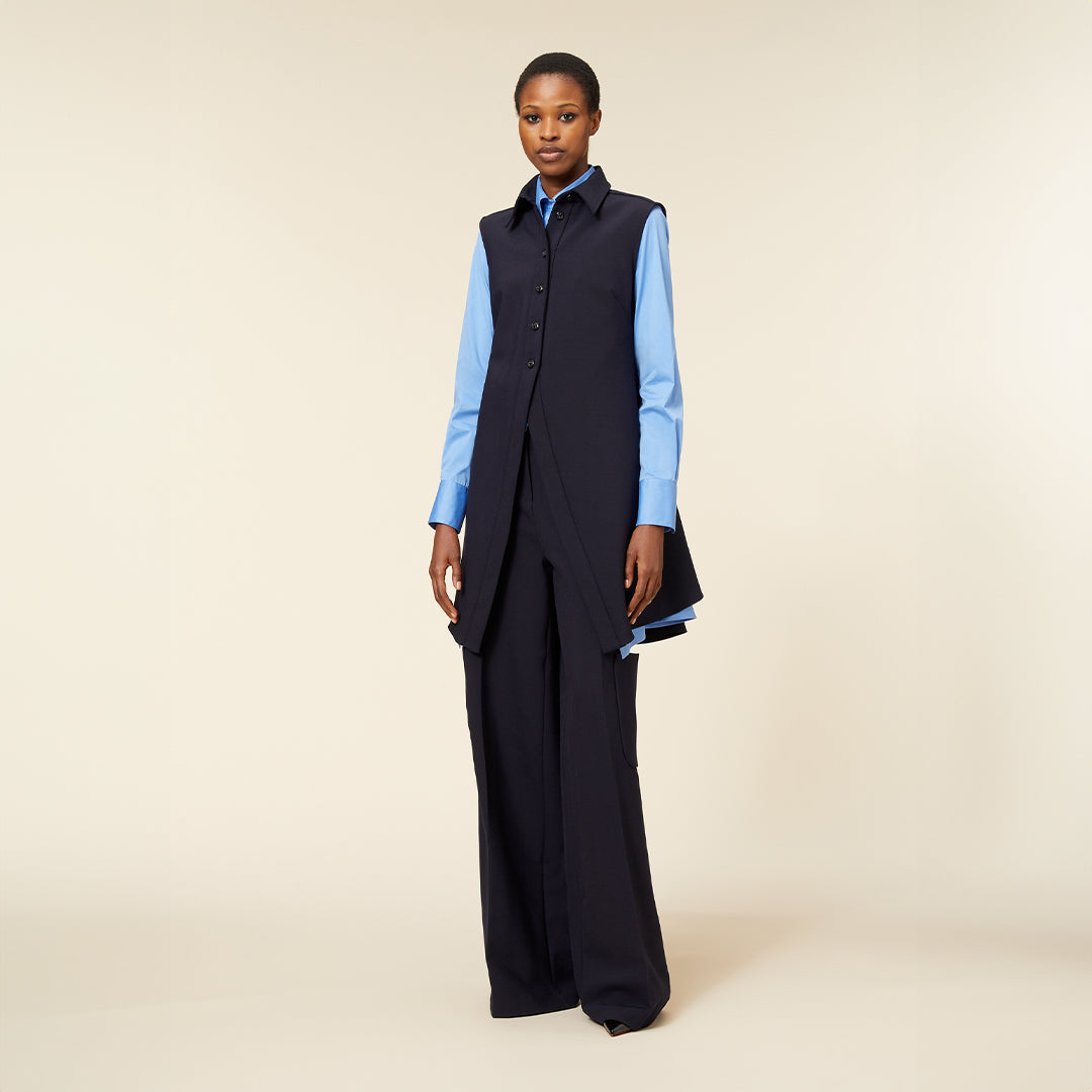 Viktor & Rolf-GODET VEST-Jacken & Mäntel-Black-Deal-Outlet-by-ARCHIVIST