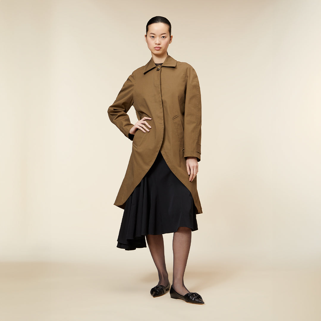 Viktor & Rolf-GODET TRENCHCOAT-Jacken & Mäntel-Black-Deal-Outlet-by-ARCHIVIST