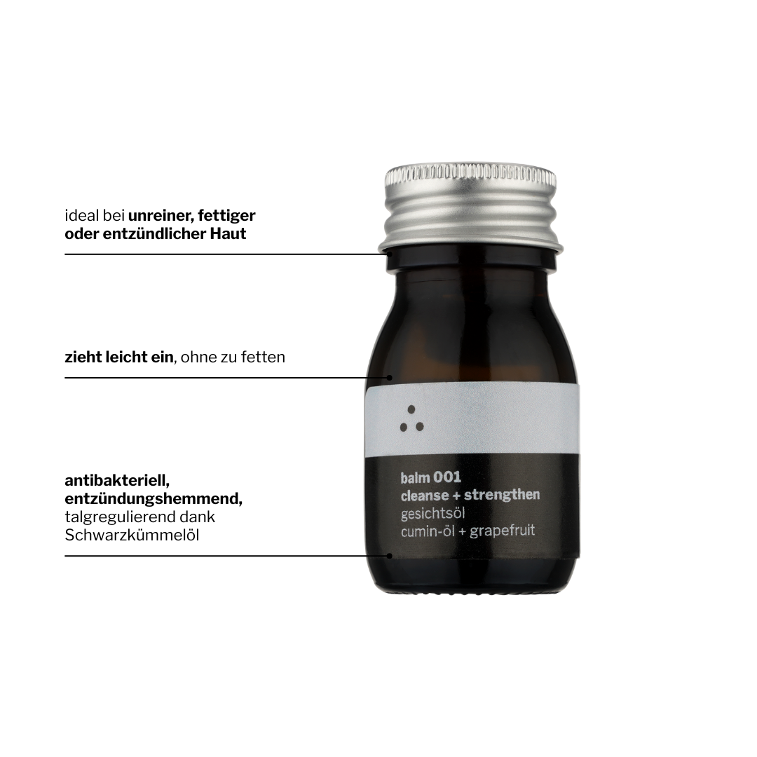 ∴ Therefore Beauty-balm 001 | Gesichtsöl mit Schwarzkümmelöl | für unreine Haut | gegen Pickel + Akne-facial oil-Black-Deal-Outlet-by-ARCHIVIST