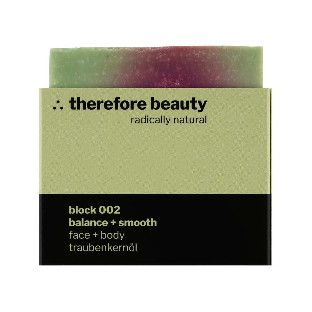 ∴ Therefore Beauty-Seife block 002 | bei reifer Haut und Mischhaut | sanft mit Traubenkernöl-shower-Black-Deal-Outlet-by-ARCHIVIST
