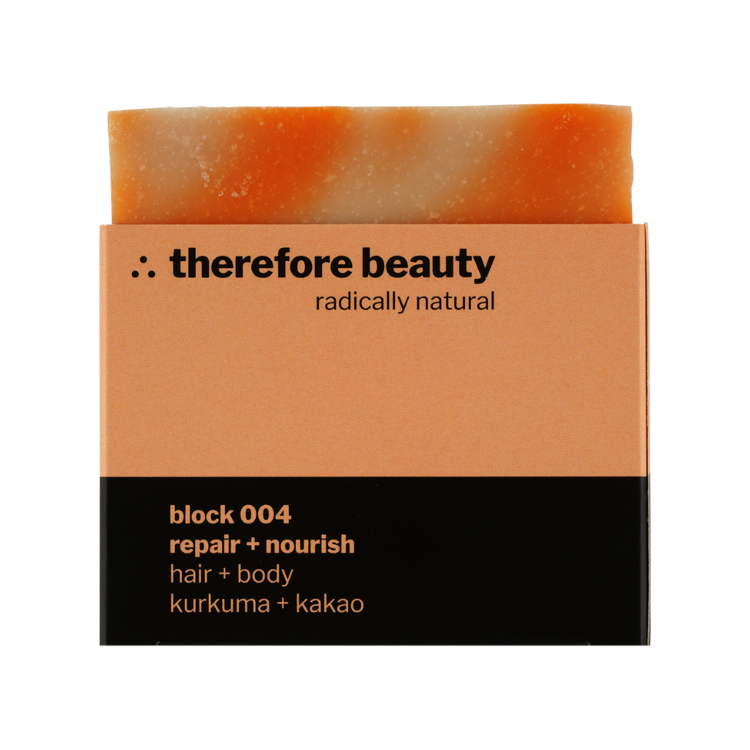 ∴ Therefore Beauty-Seife block 004 | bei trockener Haut | ideal bei starken Curls + Afro | mit Kurkuma + Kakao-shampoo-Black-Deal-Outlet-by-ARCHIVIST