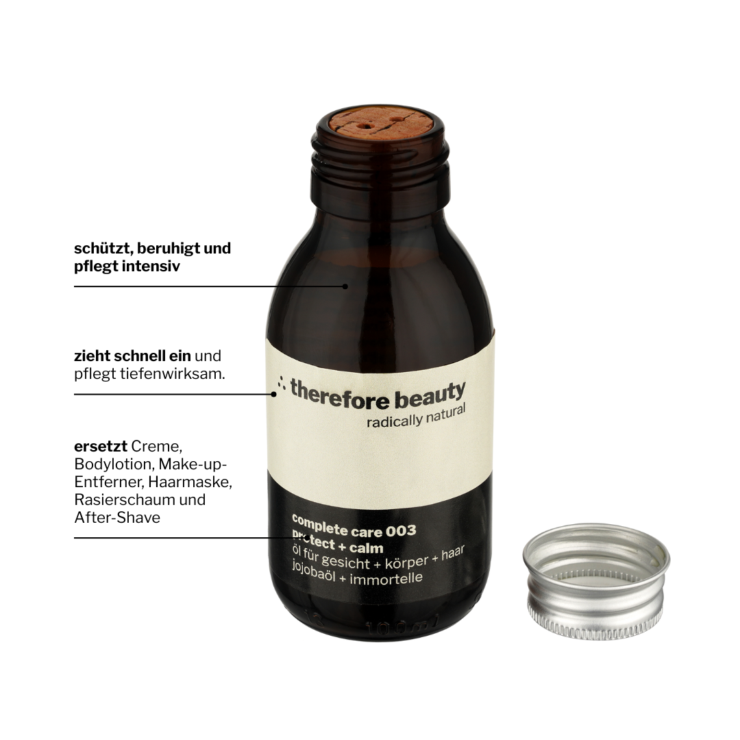 ∴ Therefore Beauty-NEU! complete care 003 | Pflegeöl für Gesicht, Körper, Haar | sanft mit Jojoba + Immortelle-facial oil-Black-Deal-Outlet-by-ARCHIVIST