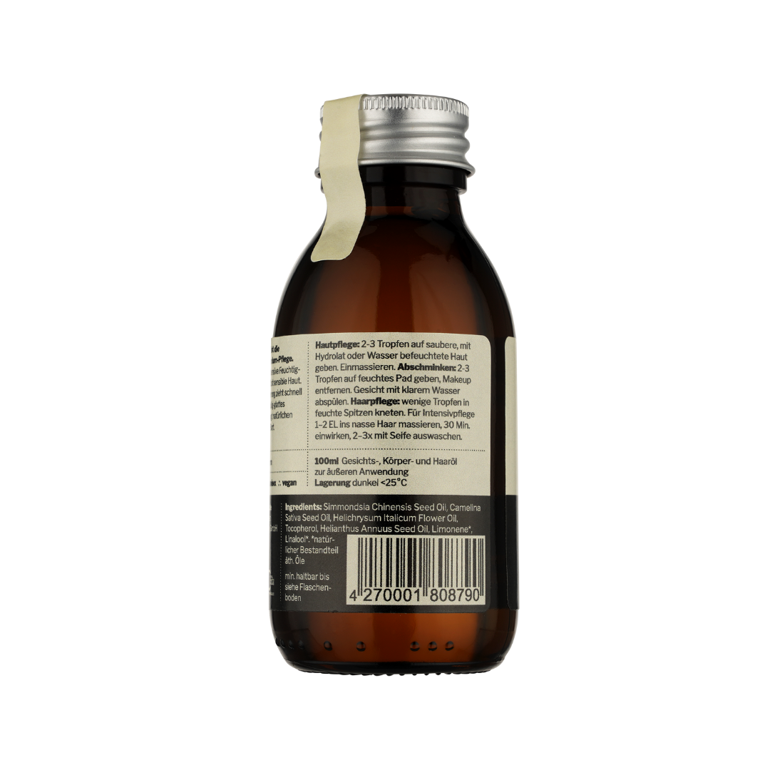 ∴ Therefore Beauty-NEU! complete care 003 | Pflegeöl für Gesicht, Körper, Haar | sanft mit Jojoba + Immortelle-facial oil-Black-Deal-Outlet-by-ARCHIVIST