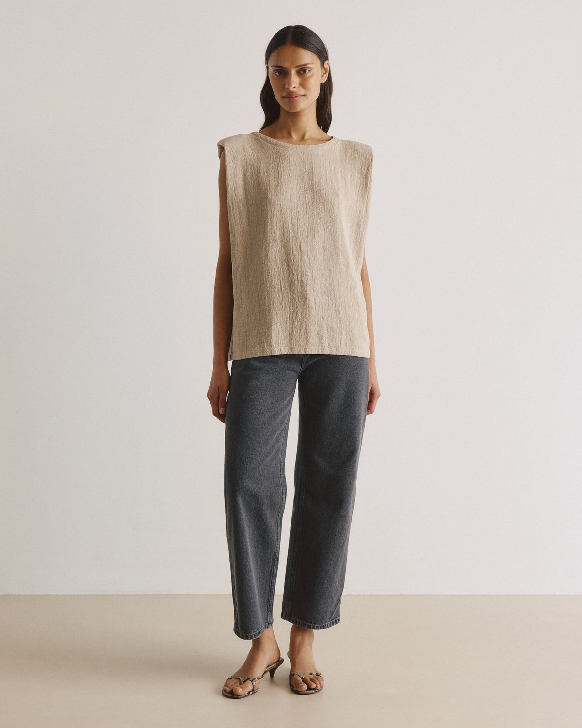 Top DEBBIE linen - by Aylin Koenig