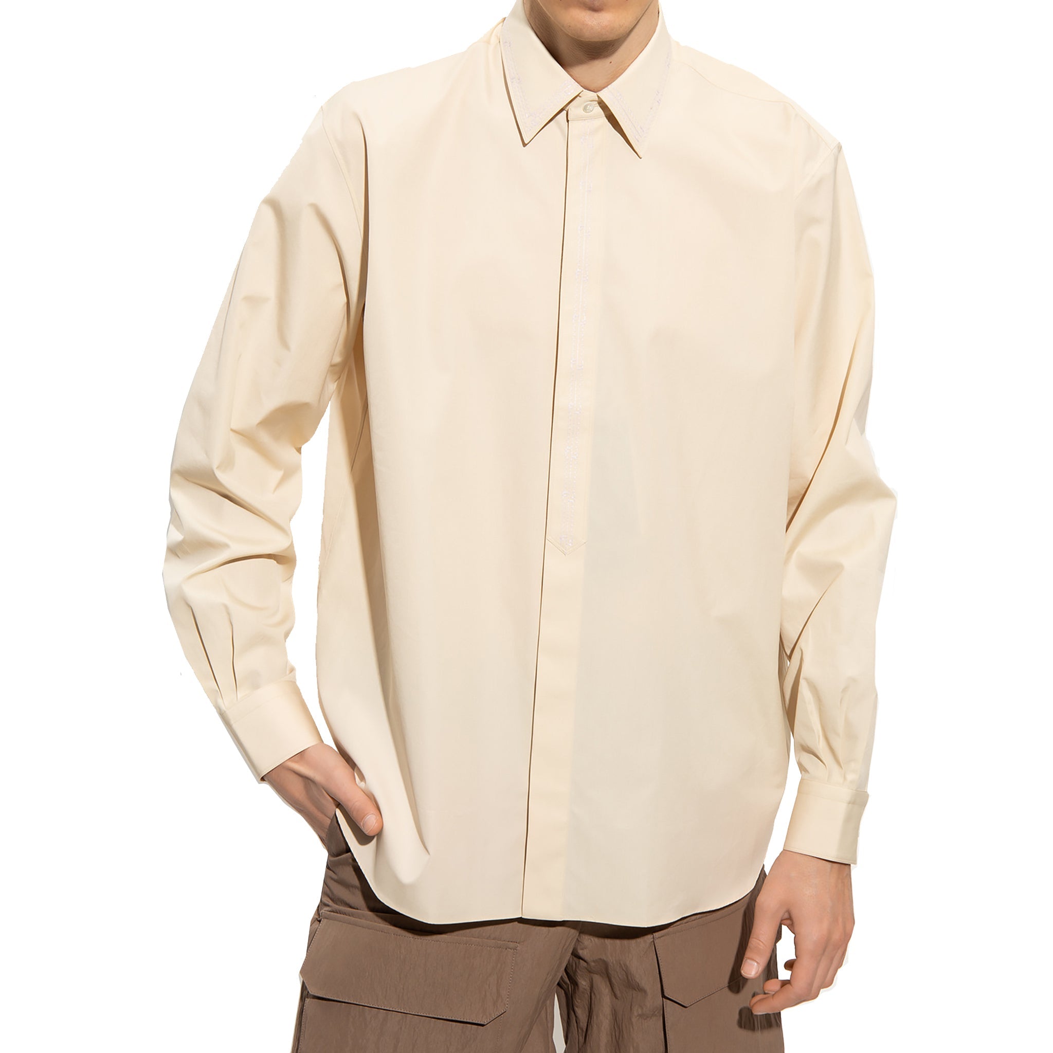 Fendi Embroidered Cotton Shirt