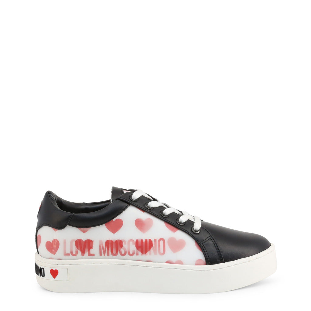 Hearts Print Low-Top Sneakers