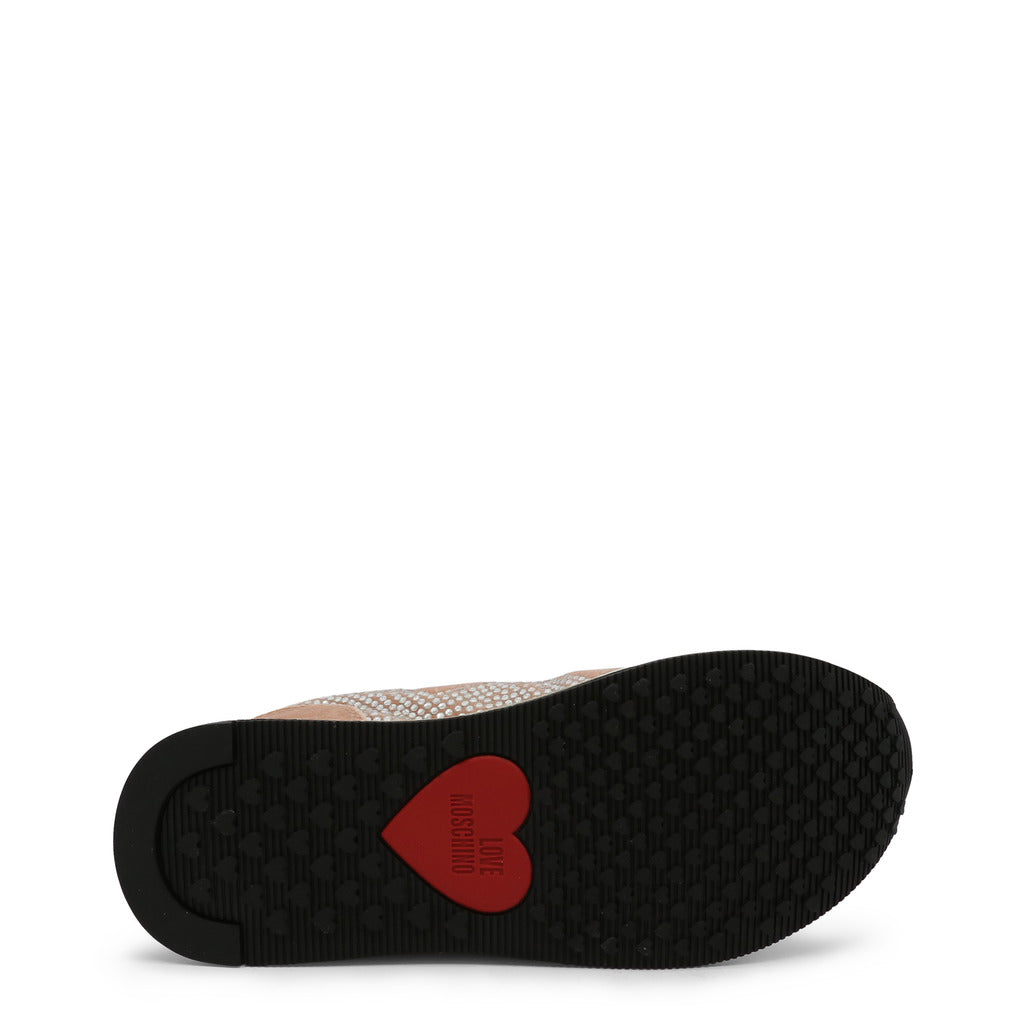 Rhinestone heart sneakers