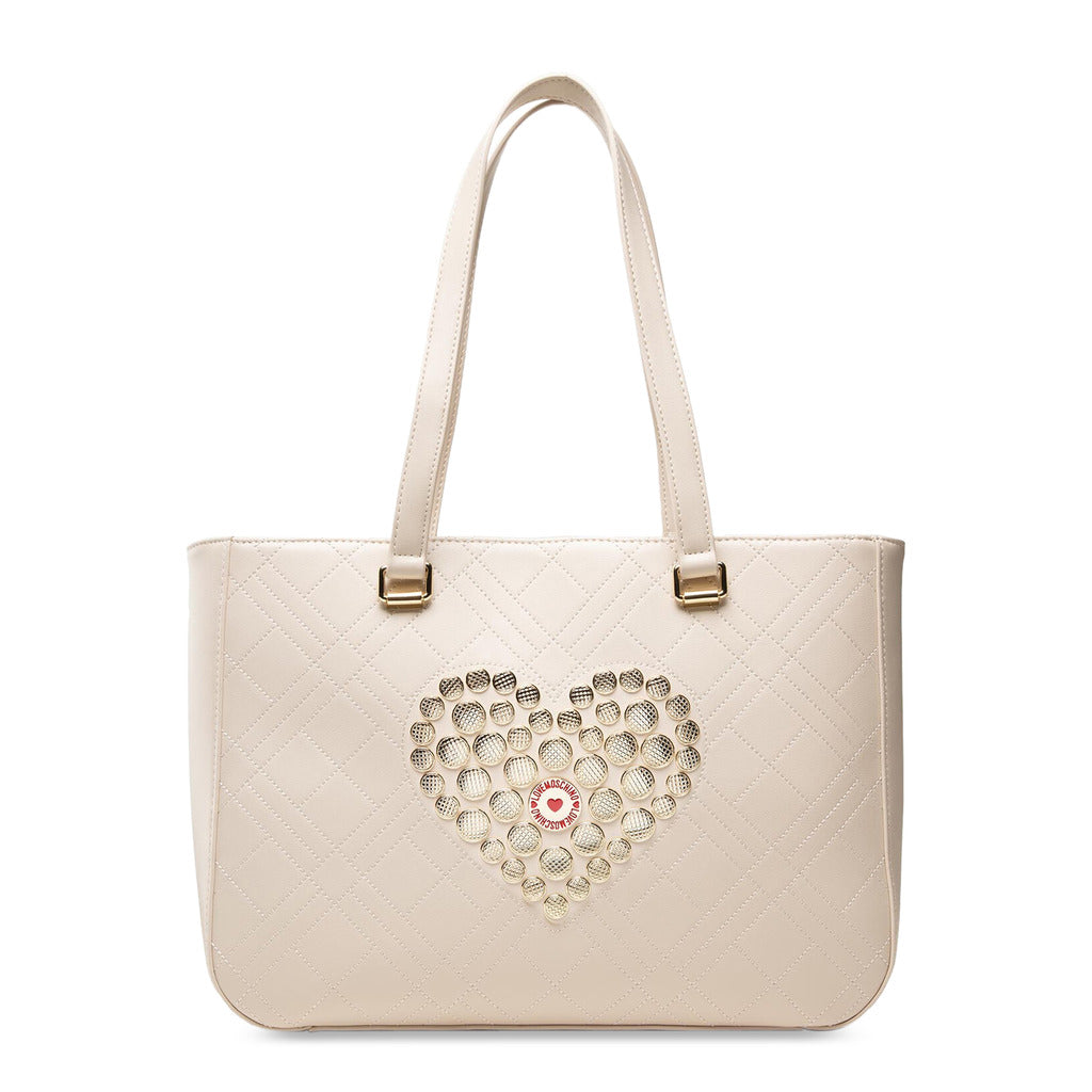 Shopper with heart of studs