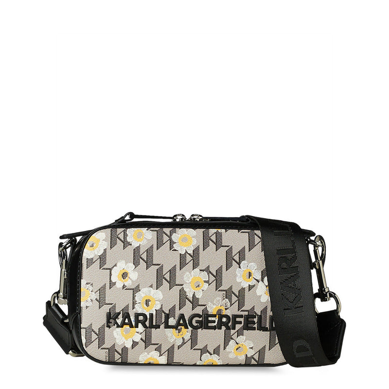 KARL-LAGERFELD-OUTLET-SALE-Cross-Body Tasche mit Logo Muster-ARCHIVIST