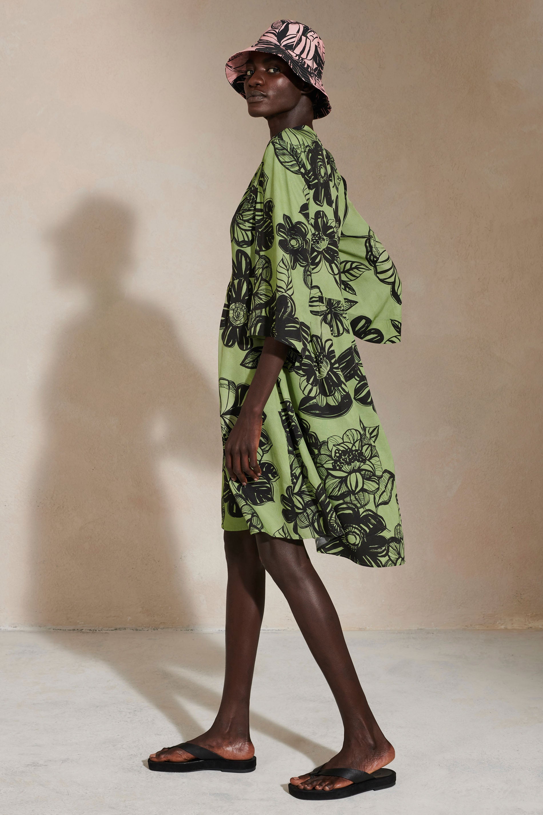 LUISA-CERANO-OUTLET-SALE-Kleid mit Flower-Print-ARCHIVIST