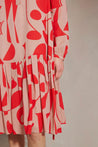LUISA-CERANO-OUTLET-SALE-Kleid mit Graphic-Print-ARCHIVIST