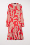 LUISA-CERANO-OUTLET-SALE-Kleid mit Graphic-Print-ARCHIVIST