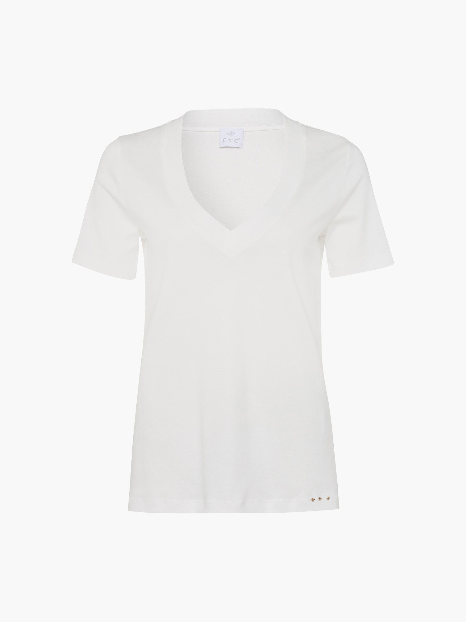 FTC-CASHMERE-OUTLET-SALE-T-Shirt VN 1/2 100% Organic Cotton-Shirts-S-Pristine White-MUNICH_VILLAGE-by-ARCHIVIST