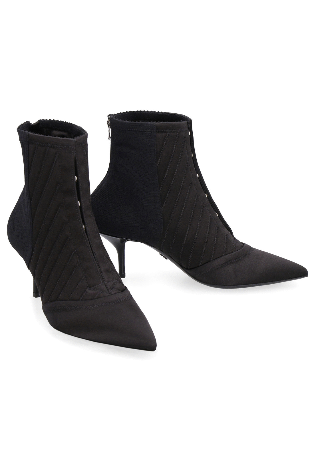 Fabric ankle boots